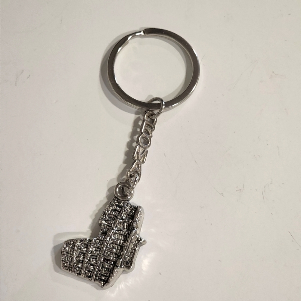 VTG Keychain Keyring Key FOB Roma Rome Italy Coliseum